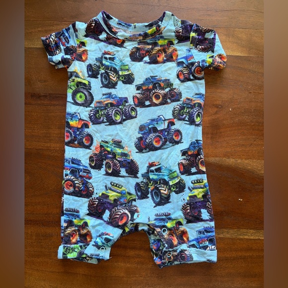 Bums and Roses Other - Bums & Roses Monster Truck Romper